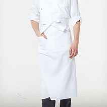 허리형 롱 단색 앞치마 화이트 식당 주방 음식점 _ 1799EA, 본상품선택, 본상품선택