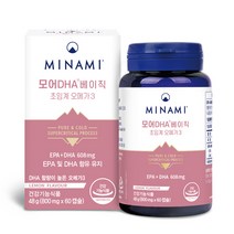 모어DHA 베이직 프레나탈 초임계 오메가3 임산부 60캡슐/60일분, 단품, 단품