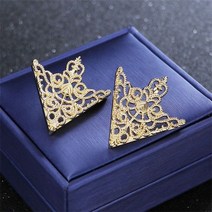 빈티지 브로치 앤틱 패션 진주 브롯지 정장브로치 뱃지소량제작 옷핀 프랑스자수브로치 뺏지 핀뱃지 브러찌 패션뱃지 가방뱃지 자석 리본큐빅 패션 절묘한 삼각형 셔츠 칼라 핀 코너 빈