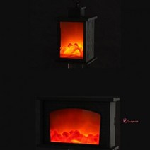 SPRa_미니벽난로 피크닉 사무실 가정용 여행 캠핑 테이블 소형 불멍 온풍기 히터 거실 전기def307, SPRa_램프