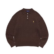 예일 PK 울 니트 UNIVERSITY KNIT BROWN