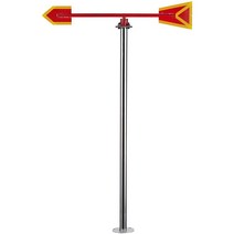 풍향 풍속계 80cm 윈드삭 풍차 방향 표시 발광 풍향계, 80cm 무축 단일 표준 반사형 모델