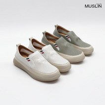모슬린 엄마옷 가죽 펀칭 슬립온 ESE206209 마담 미시옷 중년여성의류 빅사이즈 50대 60대여성옷