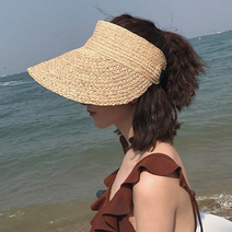 자루앤코 클레어 여름모자 라피아햇 밀짚모자 휴양지 왕골 모자