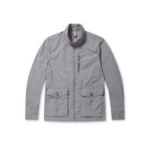 코오롱 지오투 라이트 경량 점퍼 워싱 텍스쳐 면 혼방 하이넥 플랩 포켓 베이지 그레이 AXUAM19121 BEX GYX