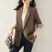 가을 여성 카라넥 캐주얼 정장핏 자켓