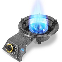 중식 가스 화구 고화력 식당 업소용 1구 탁상 렌지, 상세이페이지 참고, (LPG) 호스 + 버클