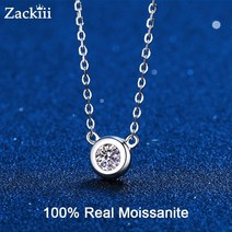 여성 모이사나이트 랩다이아 레이어드 사각 데일리 엑설런트컷팅 목걸이 14k 골드 1캐럿 6.5mm 클래식 베젤 세트 솔리테어 다이아몬드 펜던트 스털링 실버 쥬얼리