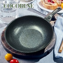 셀러허브_리빙 [코코베네]티타늄 인덕션 가스 마블 궁중팬(웍) 30cm, 코코베네티타늄마블프라이팬30cm만
