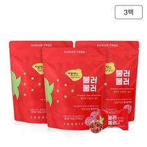 바질씨드 캔디 불러불러 딸기맛 120g x3팩, 단품