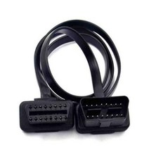 최고의 품질 16pin obd2 커넥터 OBD2 OBD 2 16Pin 암 각도 커넥터 OBD 암 와이어 소켓 커넥터 obdii 커넥터, 60CM connector