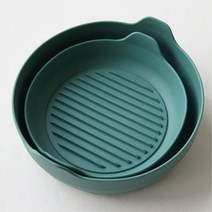 에어프라이어 실리콘 용기 그린 주방 용품 간편 세척, 상세설명 참조, 그린_대