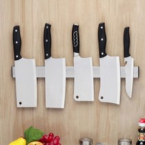후니네가게 스테인리스 자석 칼 걸이 보관대 꽂이 벽걸이 공구함 나이프 홀더 칼집 보관, 31cm