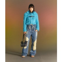 ANDERSSON BELL for WOMEN 골디 포 레더 퍼 가디건 atb981wBLUE GOLDIE FAUX FUR CARDIGAN A23FWTBW981_BL