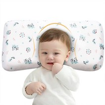 Adokoo 아도쿠 베이비 아기 숙면 베개 두상베개 머리모양을 이쁘게! 절벽 머리 방지 땀