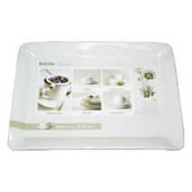 쟁반 카페 트레이 멜라민 쟁반 플레이트 받침대 31CM, 색상
