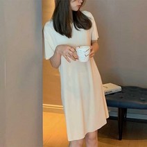 여성 시원한 반팔 옆트임 원피스 여름 휴가철 패션 쿨링아이스원피스 여자 이지웨어 외출복 바캉스룩