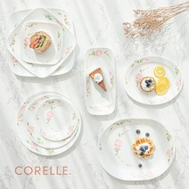 코렐 컨트리로즈 빈티지 2인 4인 6인 10인 혼밥 신혼 그릇 세트, 27컨트리로즈4인세트(17P)