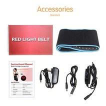 LED 레드 라이트 660nm 및 근적외선 조명 근육통 완화 운동 체중 감소 트리트먼트 벨트, 02 TLB105-1 Blue_01 16W_04 UK