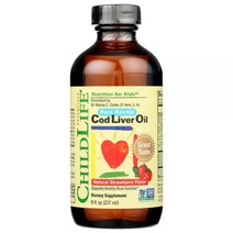 차일드라이프 대구 간유 천연 딸기 8 fl oz