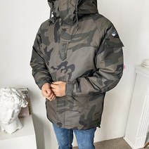 구스마켓 남성용 카모 밀리터리 기능성 방풍 방수 항공패딩점퍼 [S~2XL]