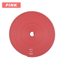 자동차 휠 림 프로텍터 스트립 고무 몰딩 트림 오토바이 차량 컬러 타이어 가드 라인 장식 스티커 스타일, 분홍색