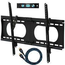 Cheetah Mounts APDAM3B 듀얼 관절형 암 TV 벽 마운트 브래킷 최대 VESA 400 및 52.2kg(120파운드)의 20-65인치 TV용 최대 40.6cm(1, VESA 730