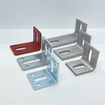 앵글 화스너 아연 하스너 4T 40x40x40, 6T 100x100x100 20개, 앵글화스너 사비하스너 6T
