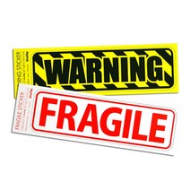 WARNING-FRAGILE 스티커