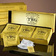TWG Tea 1837 잉글리쉬 브렉퍼스트티 English Breakfast 15코튼티백, 1개, 기본