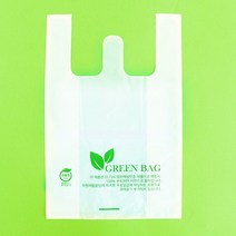 이지포장 친환경 생분해 비닐쇼핑백 소 20x31+5 100매, 단품
