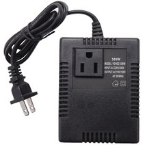 300W 220/240V ~ 110/120V Ac 스텝 다운 여행 전압 변압기 변환기 미국 플러그, 01 Black