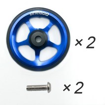 픽시휠셋 onegoo 접이식 자전거 용 1 쌍 자전거 easywheel 알루미늄 합금, 파란색 1 쌍