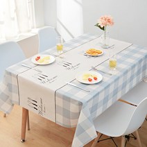 제이엔피 북유럽 방수 테이블 식탁보 4인용, 04, 4인(137X180)