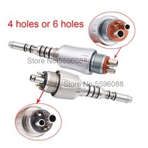 에어 커플러 치과용 퀵 커넥터 퀵 커플러 치과용 핸드피스 에어 터빈용 홀 또는 홀 광학, 6홀 커플러