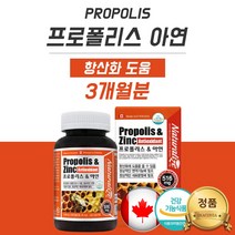 면역력높이기 플라보노이드 함량 1 7 mg 프로폴리스 앤 아연 항산화 폴라보노이드 propolis & zinc 캐나다 식약처인증 30대 40대 50대 60대 여자 남자 영양제
