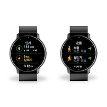 스마트워치 7세대 산소포화도 등 건강측정 GPS 걷기운동 체크 달리기 자전거 등 측정 만보기 만보계, 검정, 45.5mm