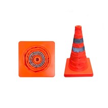 접이식칼라콘(소형): 240-H380 시선유도봉 체결너트(소켓) 탄력봉 차선규제봉 둥근 시선유도봉 유도봉 주차관리 차선유도 차량차단 지역정리