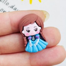 사랑스러운 미니 카와이 만화 공주 시리즈 수지 스크랩북 DIY 주얼리 머리핀 액세서리 장식 공예 10 개, [11] J