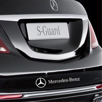 벤츠 자동차 로고 글씨 스티커 데코스티커 디자인 예쁜스티커 스티카 몰딩 익스테리어, 1개, 그레이