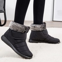 도오빠 POOS 여성 부츠 기모 앵클 패딩부츠 빅사이즈 스노우 방한 단화 겨울 여자부츠