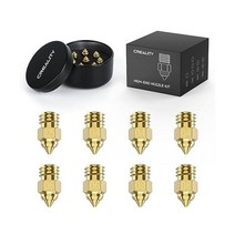 Creality 8피스 3D 프린터 강화 스틸 핫엔드 노즐 0.25MM0.8MM Ende, 고급 황동 노즐-8개