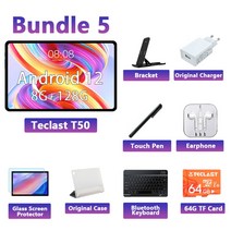 TeclastT5011인치2K태블릿 안드로이드12 2000x1200 8GBRAM UNISOCT616옥타코어 4G네트워크 C타입 고속충전, 06JP, 05128G번들5