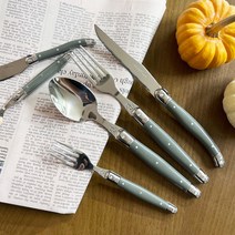 까르투하 라귀올 스페인 수입 커트러리 세트 포크 나이프 디저트 양식기 박나래 4color, 디너포크, 아이보리