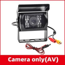 트럭후방카메라 중장비 화물차 후방카메라 트럭 백업 카메라 12V24V 4 핀 AV 연장 케이블 LED IR 야간 투시경 차량 후방 트레일러버스밴픽업RV 용, Camera Only(AV)+No Line (Front