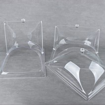 아크릴 커버 사각돔 소 AA 케익 커버 푸드 덮개 뚜껑 푸드 박스, 아크릴커버사각돔 소(세로슬라이드