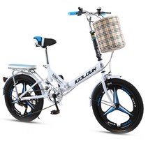 가벼운 성인 접이식 추천 미니 로드 일반 자전거, 20인치, 16 프리미엄 스피드  화이트