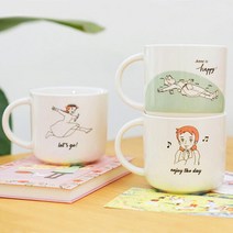 예쁜 캐릭터 디자인 빨강머리앤 라운드 머그컵 400ml, 해피데이