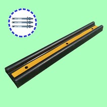 고무데크범퍼 E형 안전블럭 벽면보호대 볼트 12 120mm, 1개