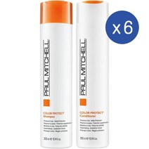 폴미첼 컬러 프로텍트 샴푸 앤드 컨디셔너 300ml 듀오 Paul Mitchell Color Protect Shampoo and Conditioner Duo, 6개